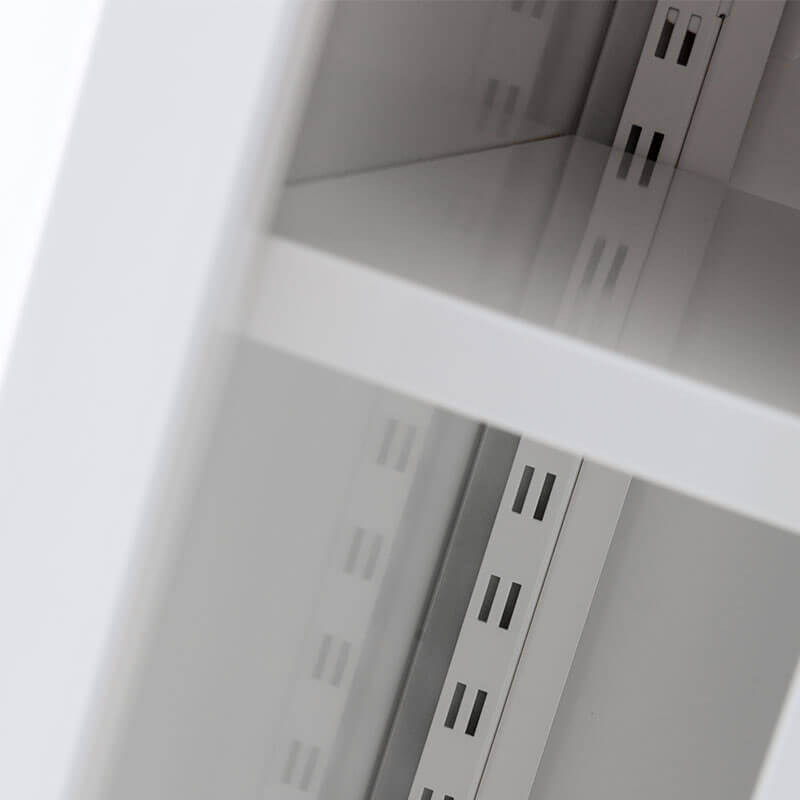 schuifdeurkasten van staal met legborden schuifdeurkasten van staal met legborden