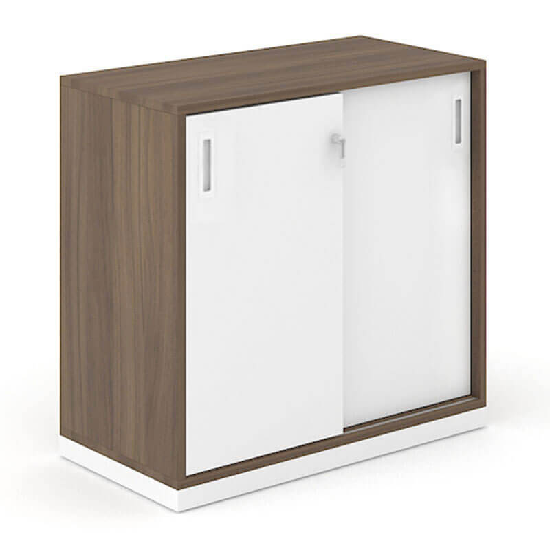 houten schuifdeurkasten met diverse houtkleuren