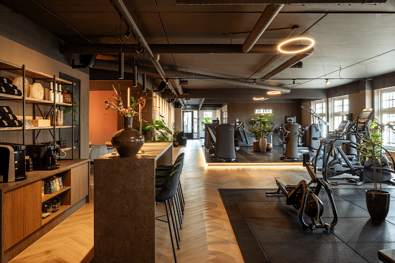 Fitnessruimte op kantoor