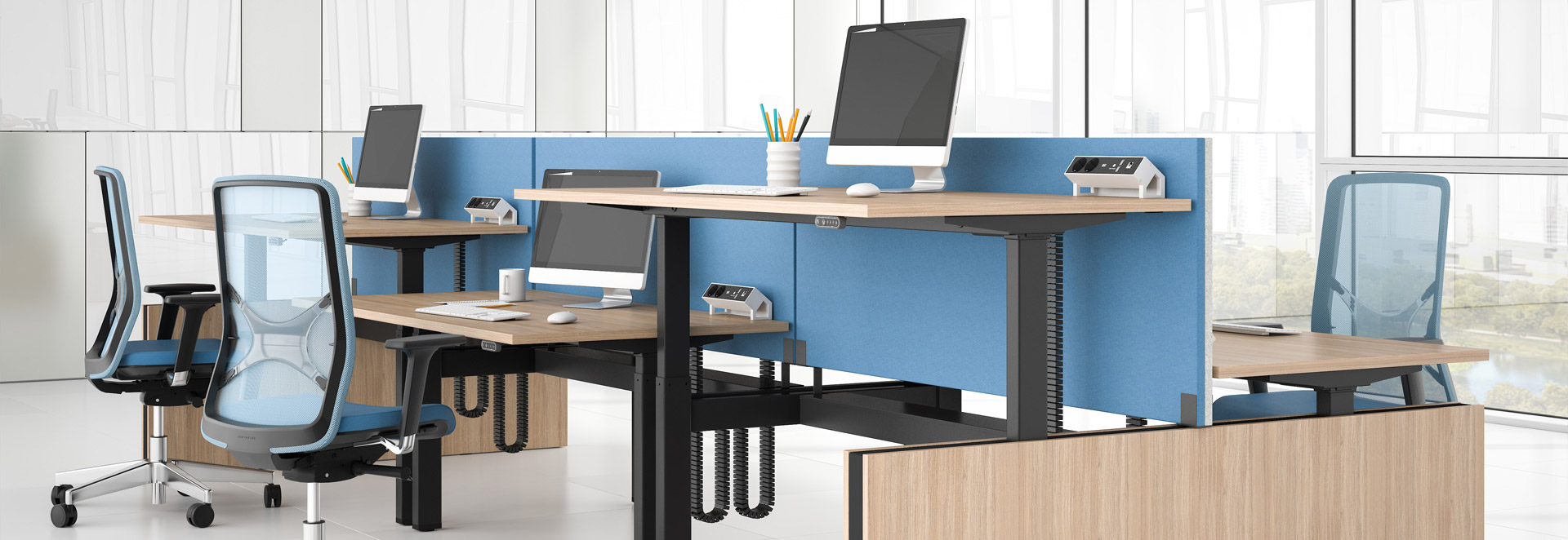Hulp bij het kiezen van een zit-sta bureau