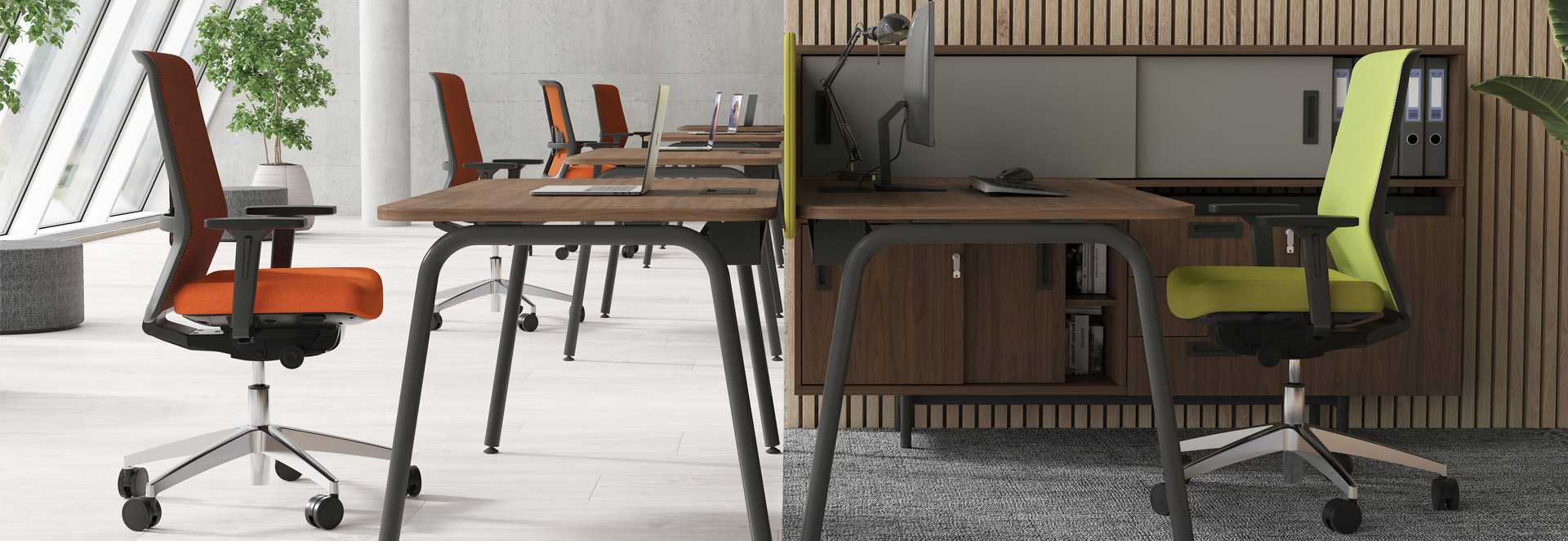 Werkplekken leasen bij Officetopper